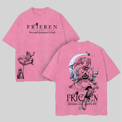 Frieren: Beyond Journey's End Unisex Washed T-Shirt