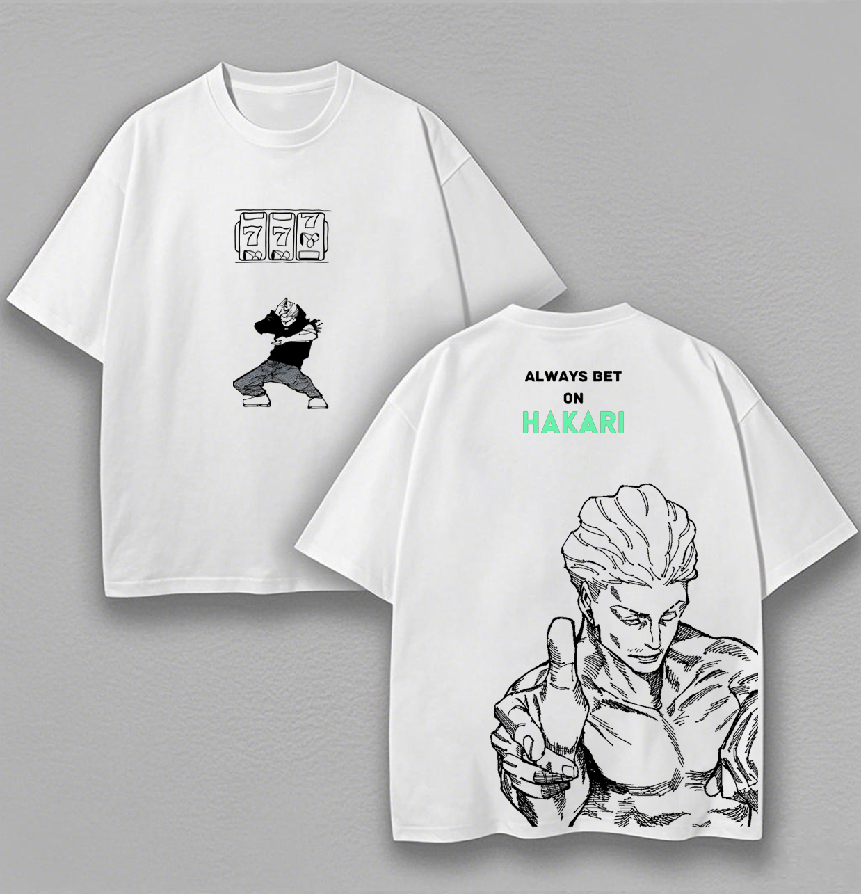 Jujutsu Kaisen Hakari Kinji Printed Unisex Oversized T-shirt