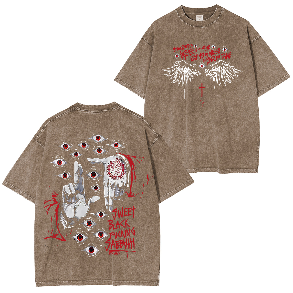 Alucard The Wings Hellsing Unisex Washed T-Shirt