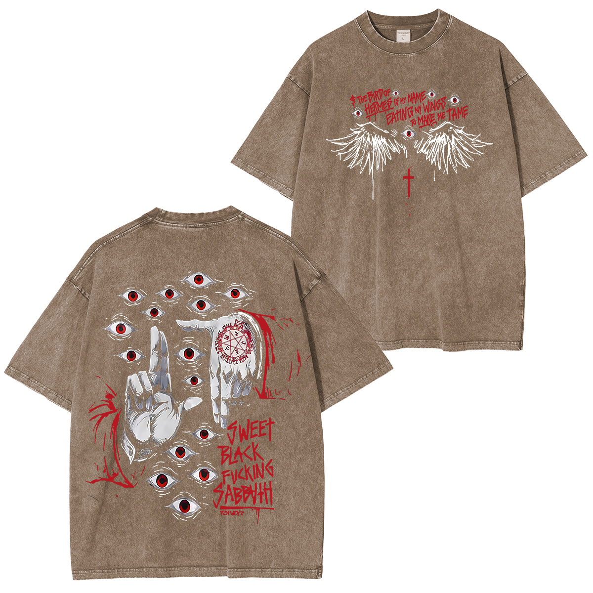 Alucard The Wings Hellsing Unisex Washed T-Shirt