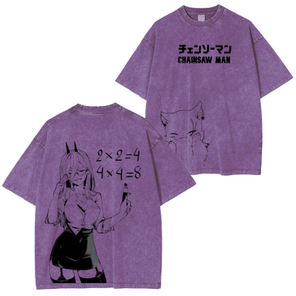 Chainsaw Man Unisex Washed T-Shirt