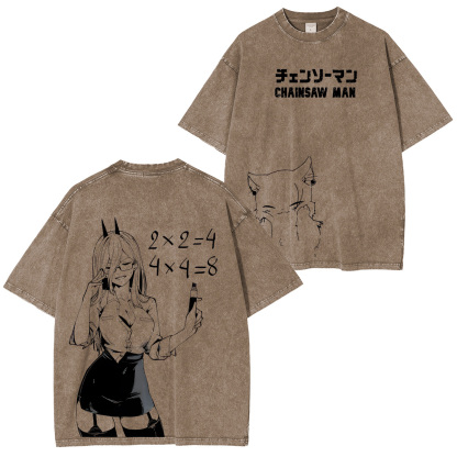 Chainsaw Man Unisex Washed T-Shirt