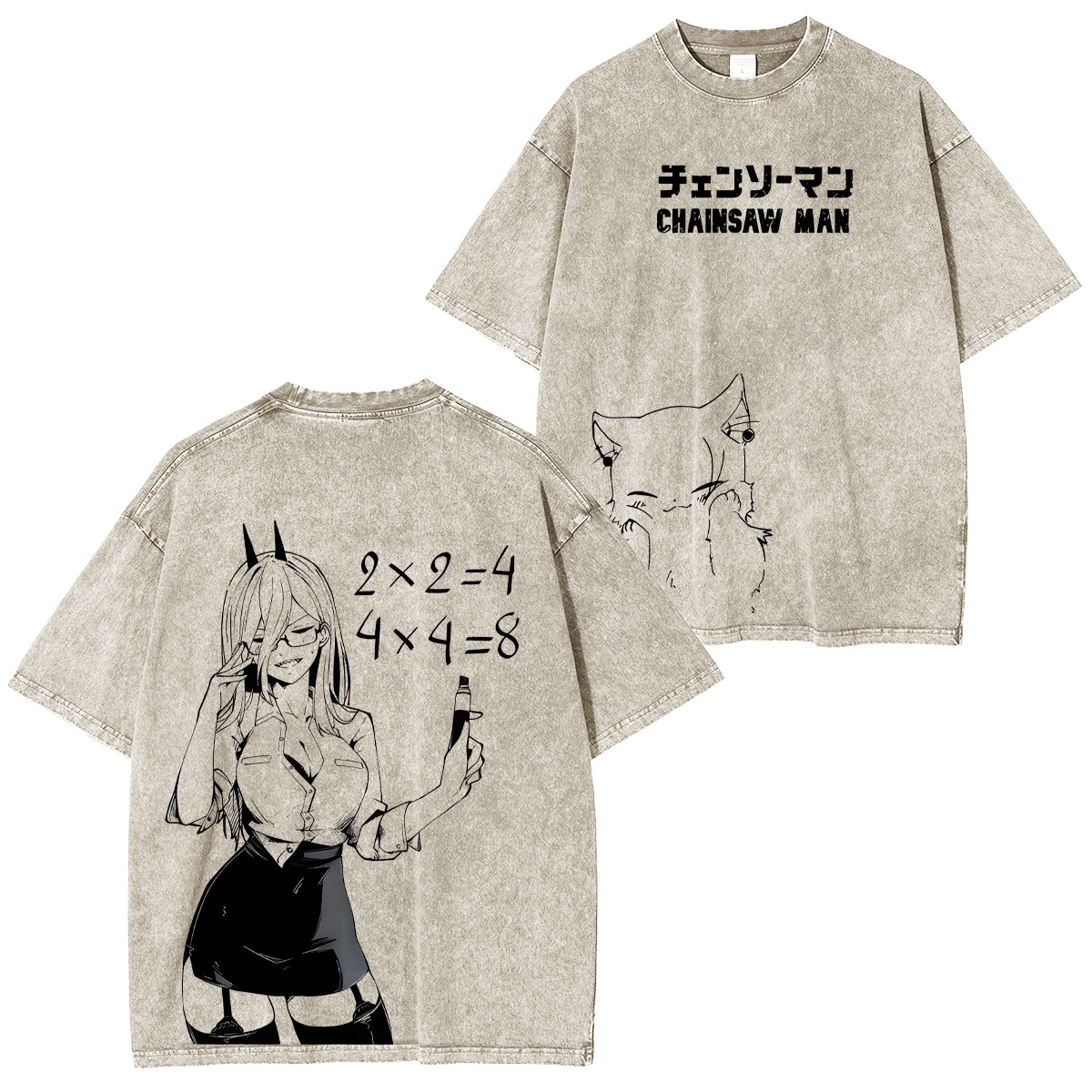 Chainsaw Man Unisex Washed T-Shirt