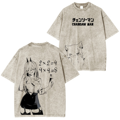 Chainsaw Man Unisex Washed T-Shirt