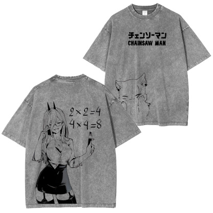 Chainsaw Man Unisex Washed T-Shirt