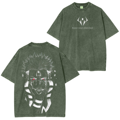 Jujutsu Kaisen :Ryomen Sukuna Unisex Washed T-Shirt