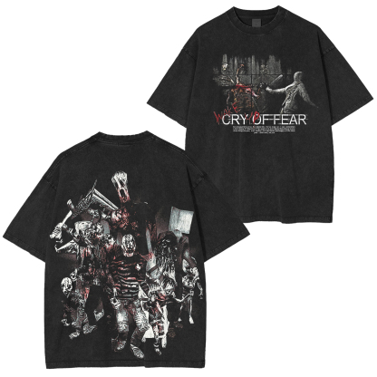 Cry of Fear - Loneliness Printed Unisex Washed T-Shirt