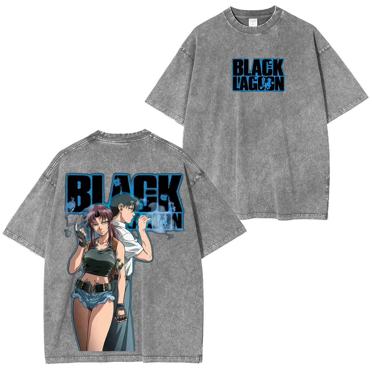 Black Lagoon Printed Unisex Washed T-Shirt
