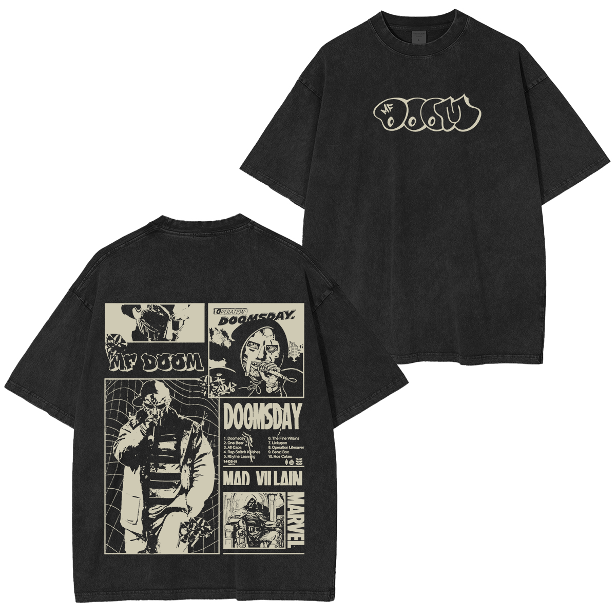 MF DOOM Printed Unisex Washed T-Shirt