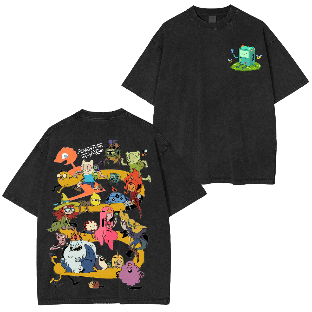 Adventure Time Printed Unisex Oversized T-Shirt