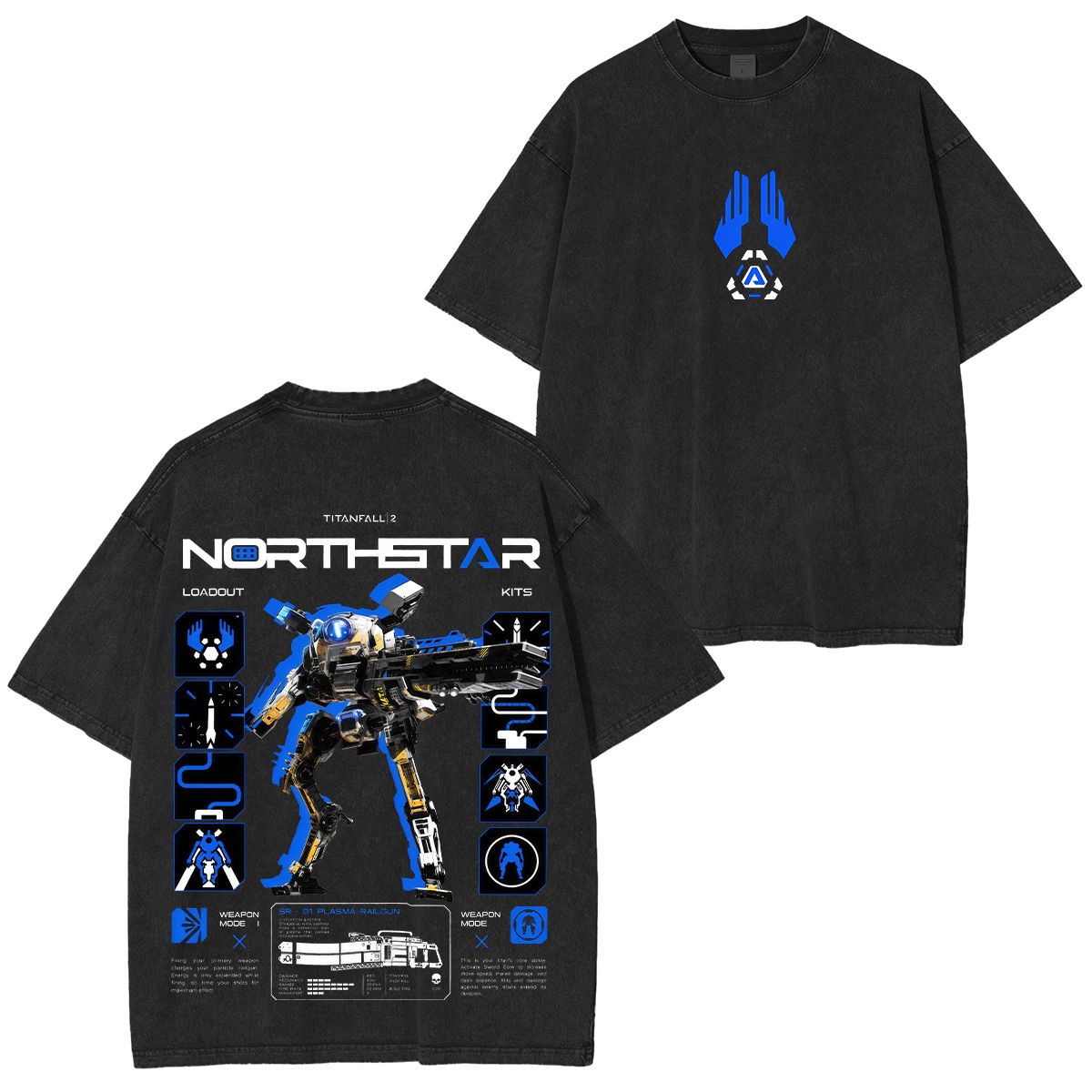 Titanfall 2 Printed Unisex Washed T-Shirt
