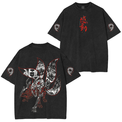 Naruto Kurama Unisex Washed T-Shirt