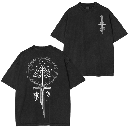 The Lord of the Rings White Tree of Gondor Unisex Washed T-Shirt