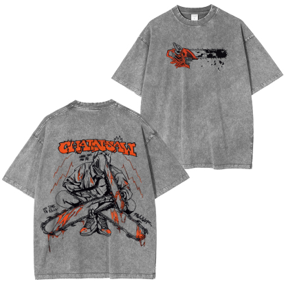 Chainsaw Man Unisex Washed T-Shirt