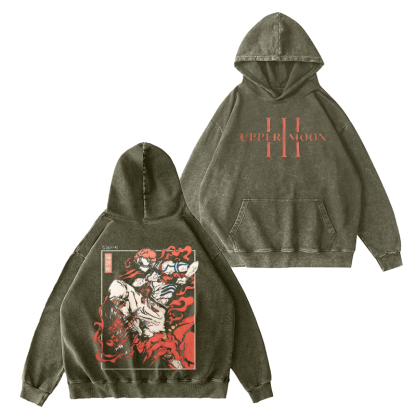 Demon Slayer Akaza Unisex Washed T-Shirt