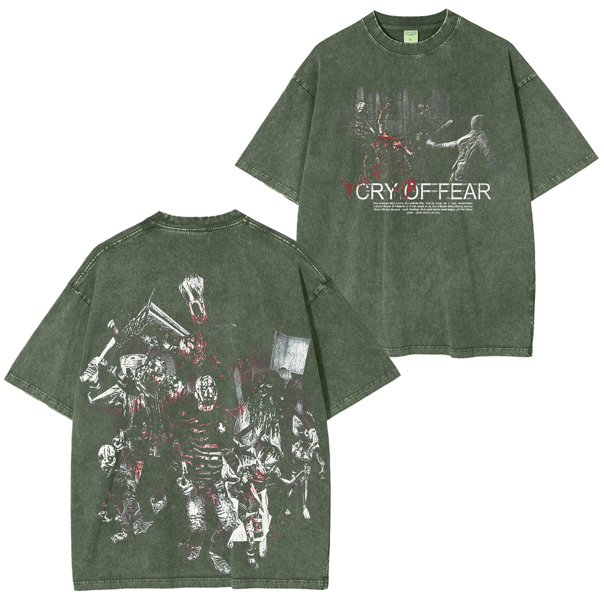 Cry of Fear - Loneliness Printed Unisex Washed T-Shirt