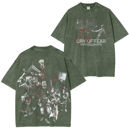 Cry of Fear - Loneliness Printed Unisex Washed T-Shirt