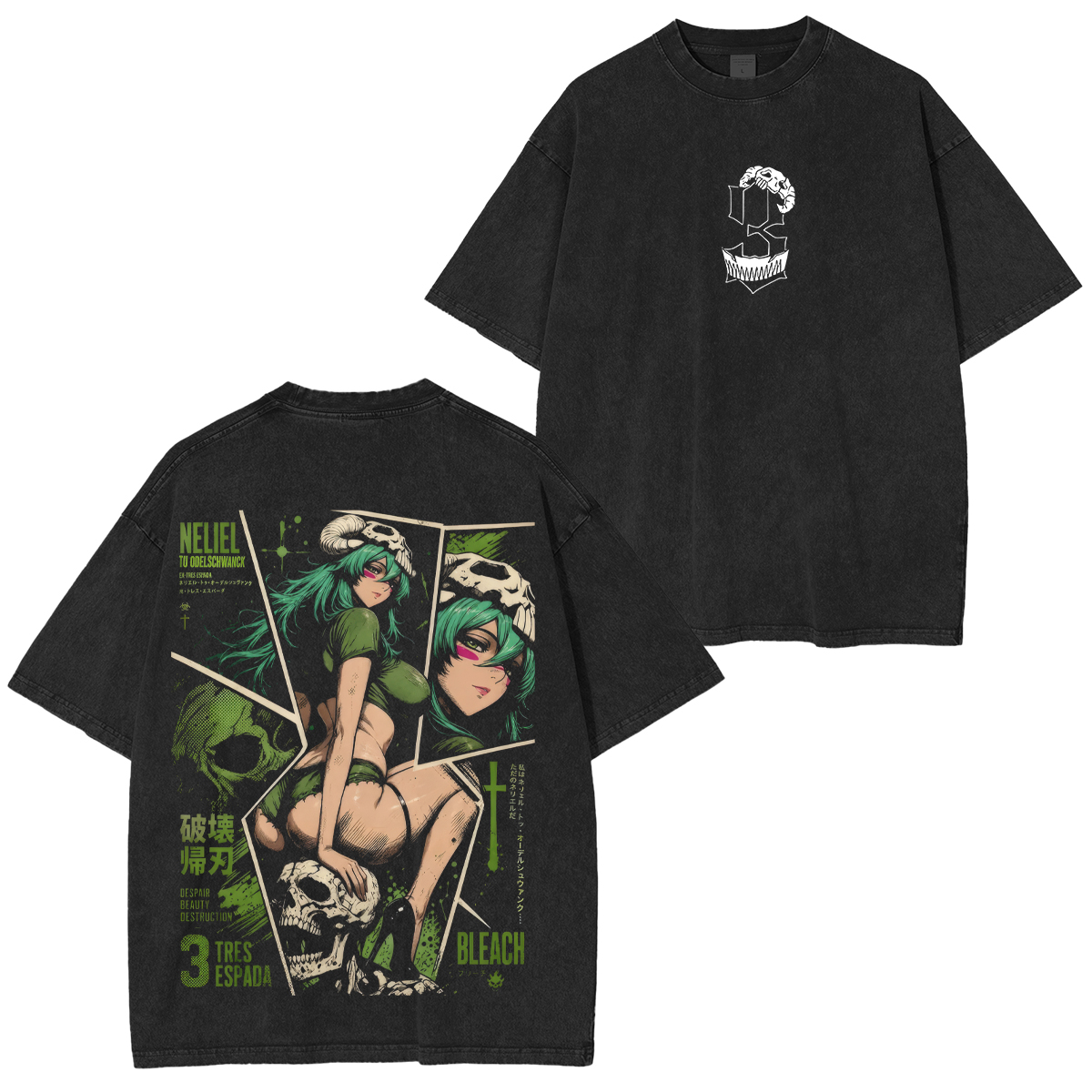 Bleach Neliel Tu Odelschwanck Printed Unisex Oversized T-Shirt