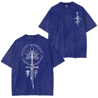 The Lord of the Rings White Tree of Gondor Unisex Washed T-Shirt