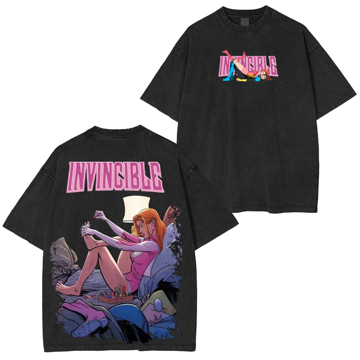 Invincible Atom Eve Printed Unisex Washed T-Shirt