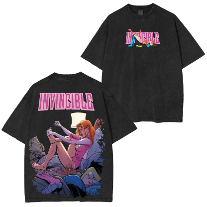 Invincible Atom Eve Printed Unisex Washed T-Shirt