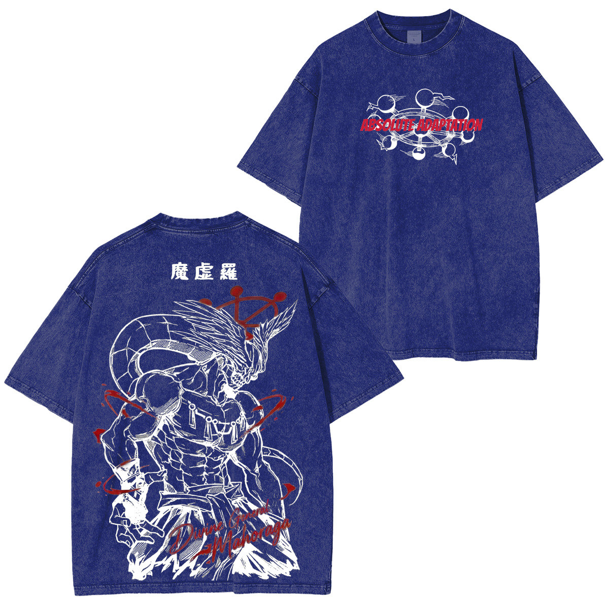 Jujutsu Kaisen Mahoraga Printed Unisex Washed T-Shirt