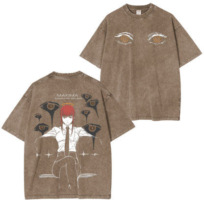 Chainsaw Man Makima Unisex Washed T-Shirt