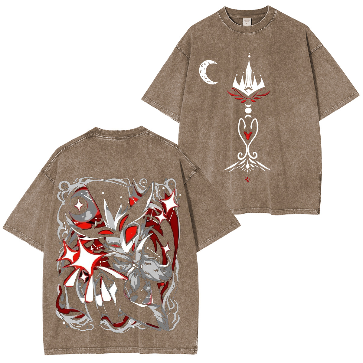 Helluva Boss Stolas Printed Unisex Washed T-Shirt