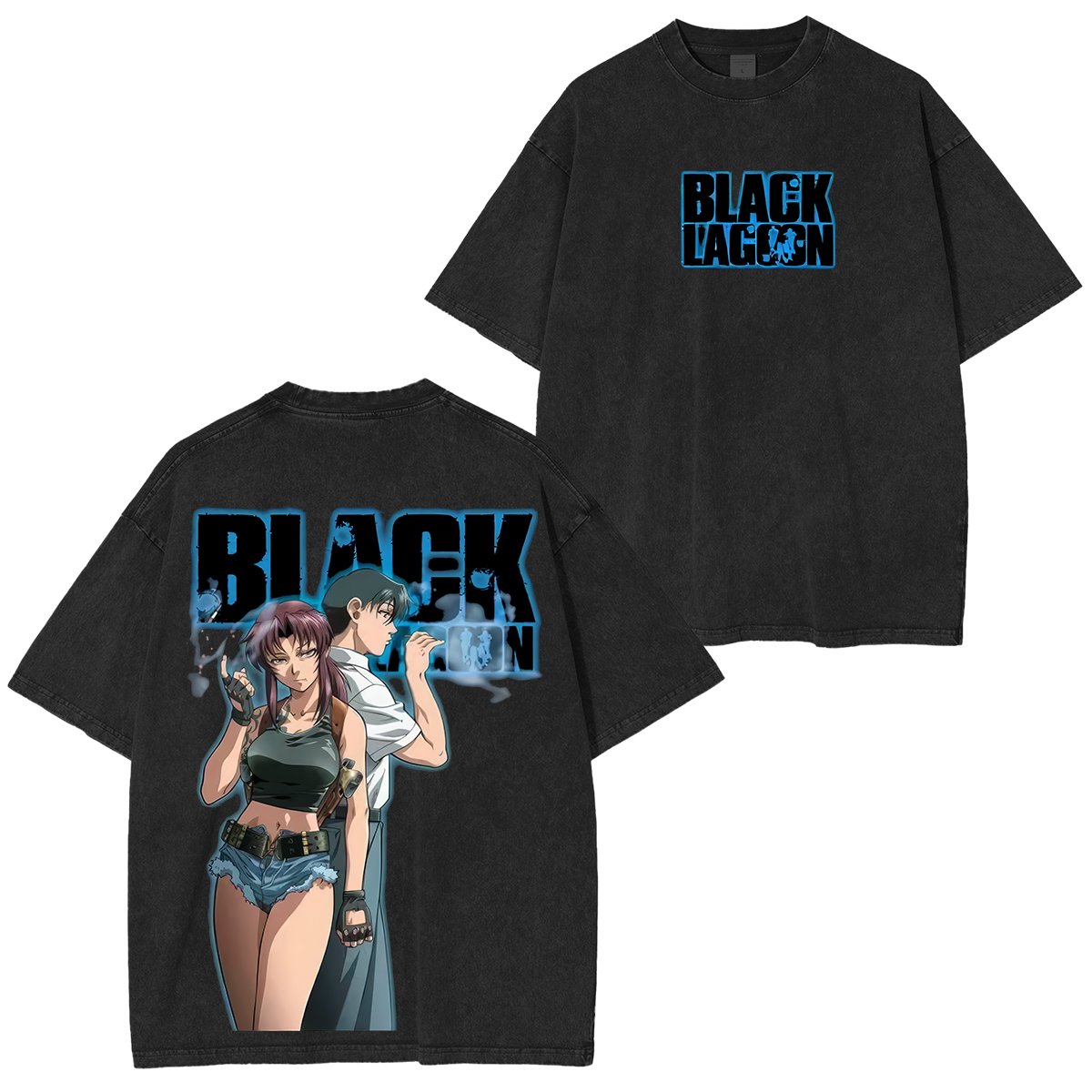 Black Lagoon Printed Unisex Washed T-Shirt