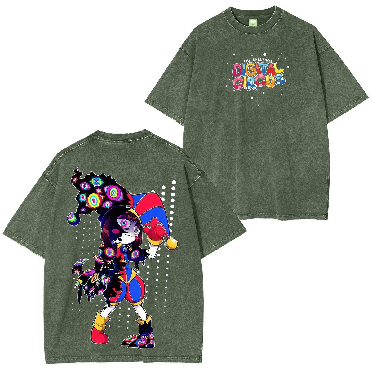 The Amazing Digital Circus Printed Unisex Washed T-Shirt