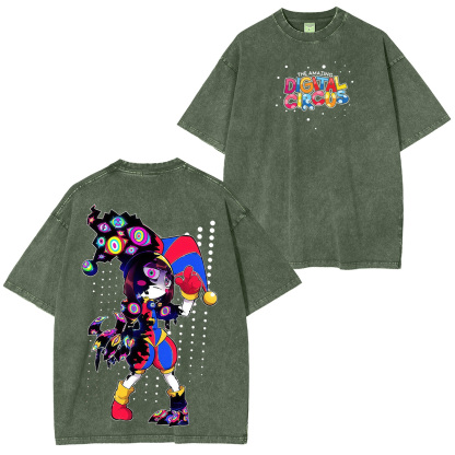 The Amazing Digital Circus Printed Unisex Washed T-Shirt
