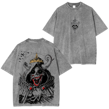Adventure Time The Lich Printed Unisex Washed T-Shirt
