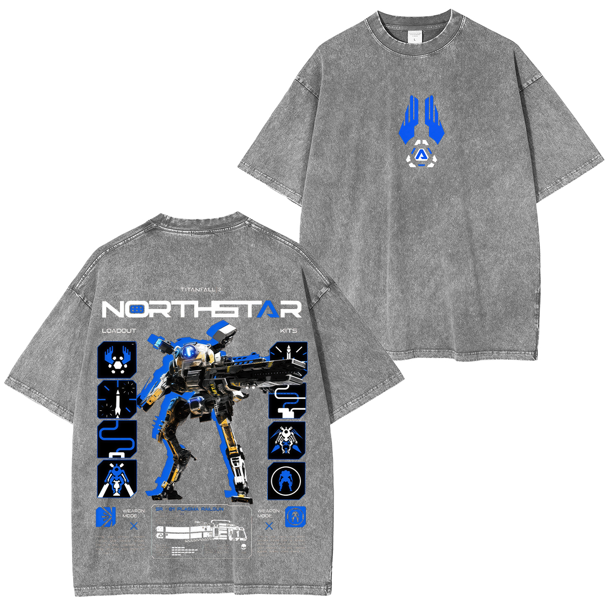 Titanfall 2 Printed Unisex Washed T-Shirt