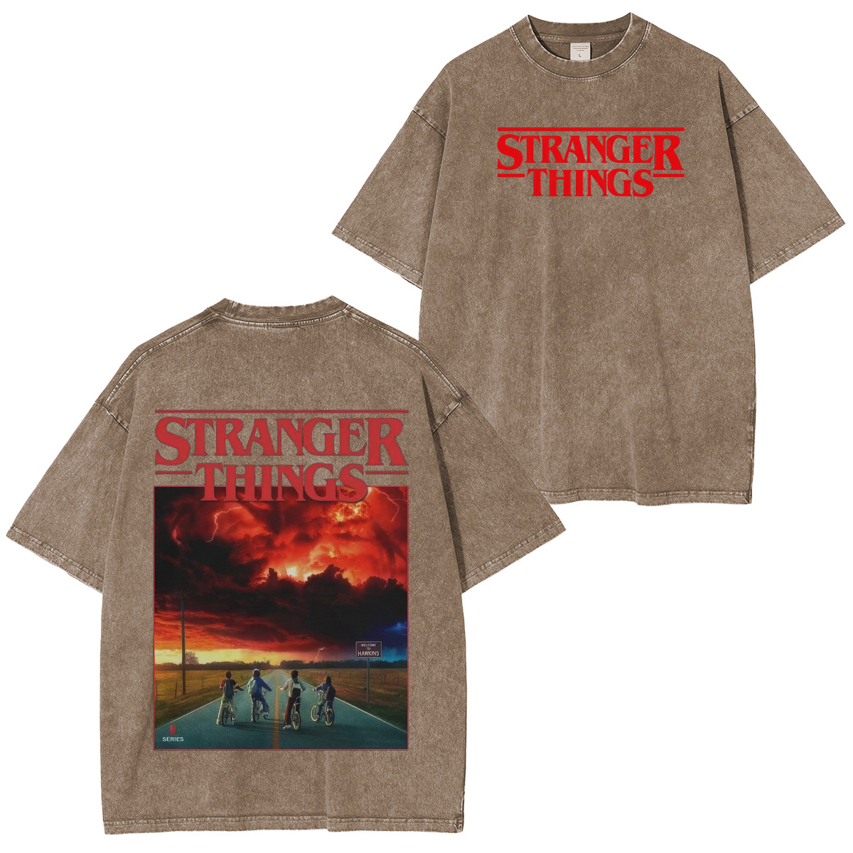 Stranger Things Unisex Washed T-Shirt