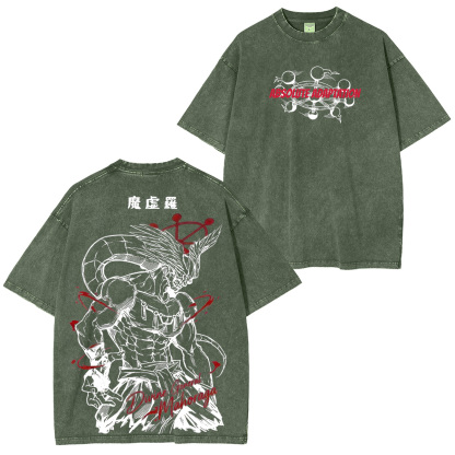 Jujutsu Kaisen Mahoraga Printed Unisex Washed T-Shirt