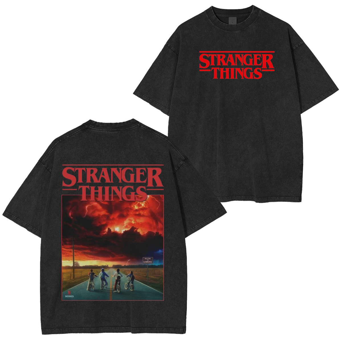 Stranger Things Unisex Washed T-Shirt