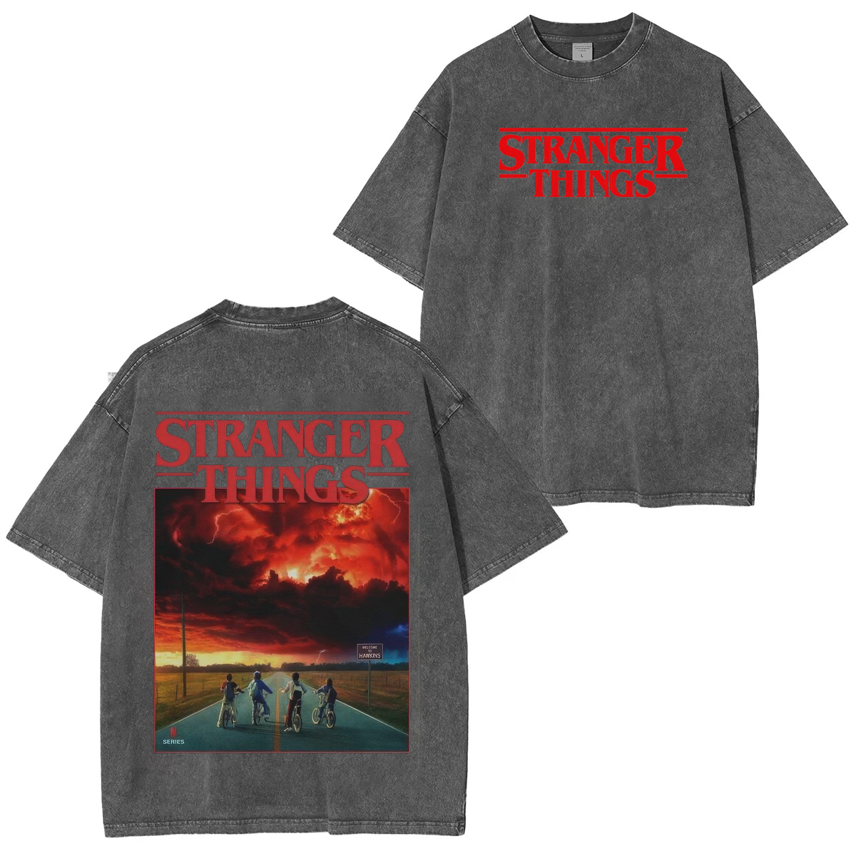 Stranger Things Unisex Washed T-Shirt
