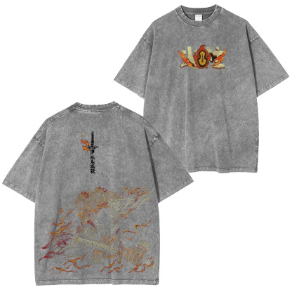 [Copy]Jujutsu Kaisen Higuruma Hiromi Printed Unisex Washed T-Shirt