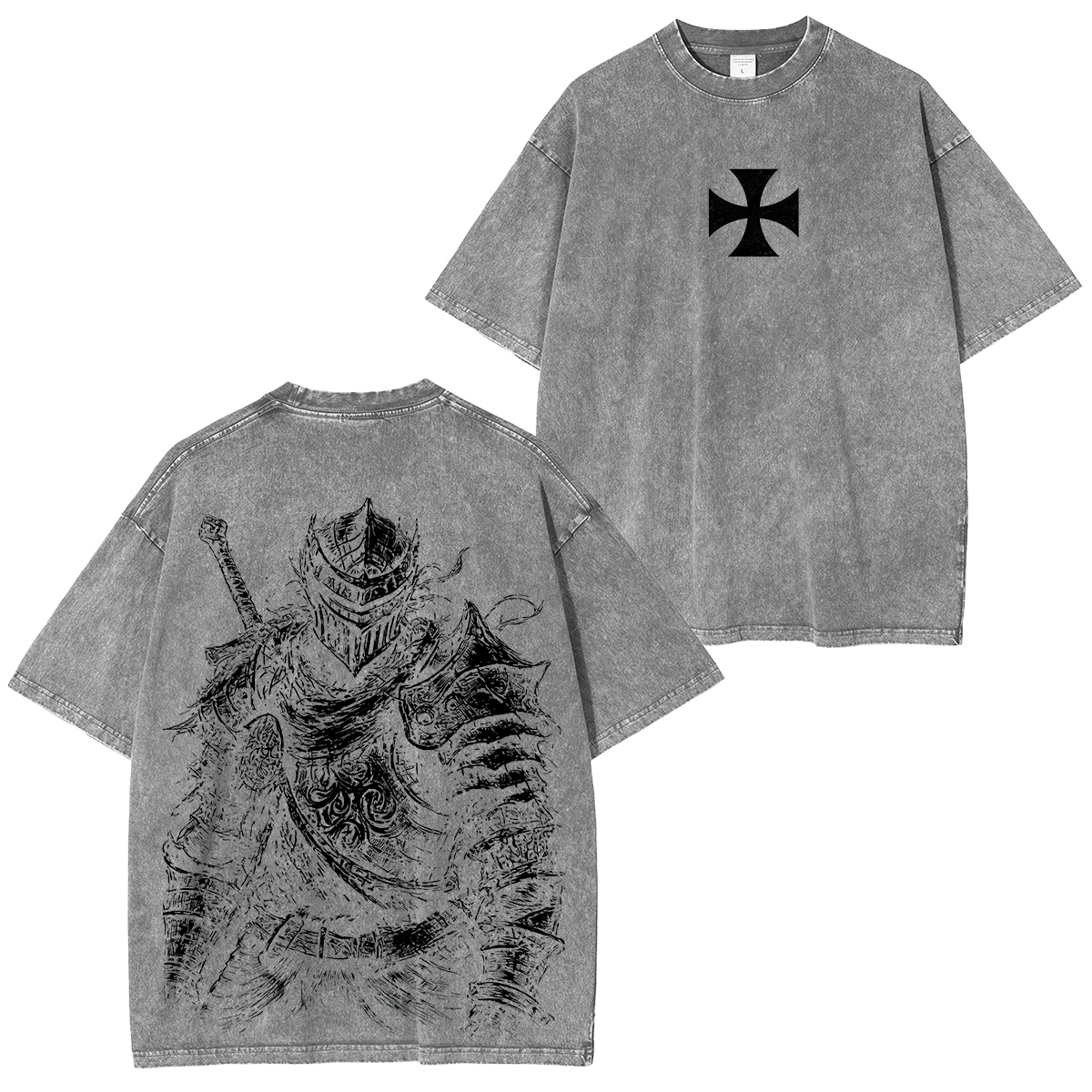 Dark Souls Printed Unisex Washed T-Shirt