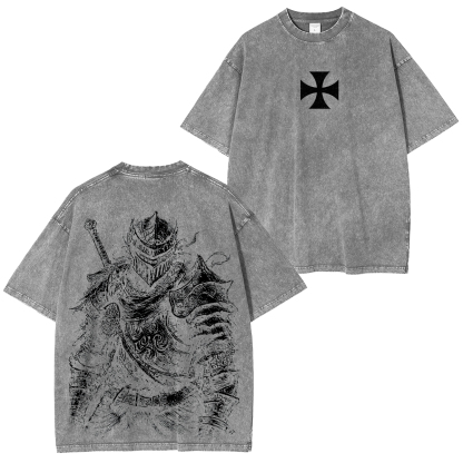 Dark Souls Printed Unisex Washed T-Shirt