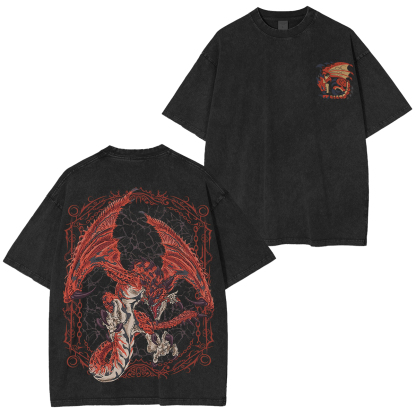 Monster Hunter Wilds Printed Unisex Washed T-Shirt