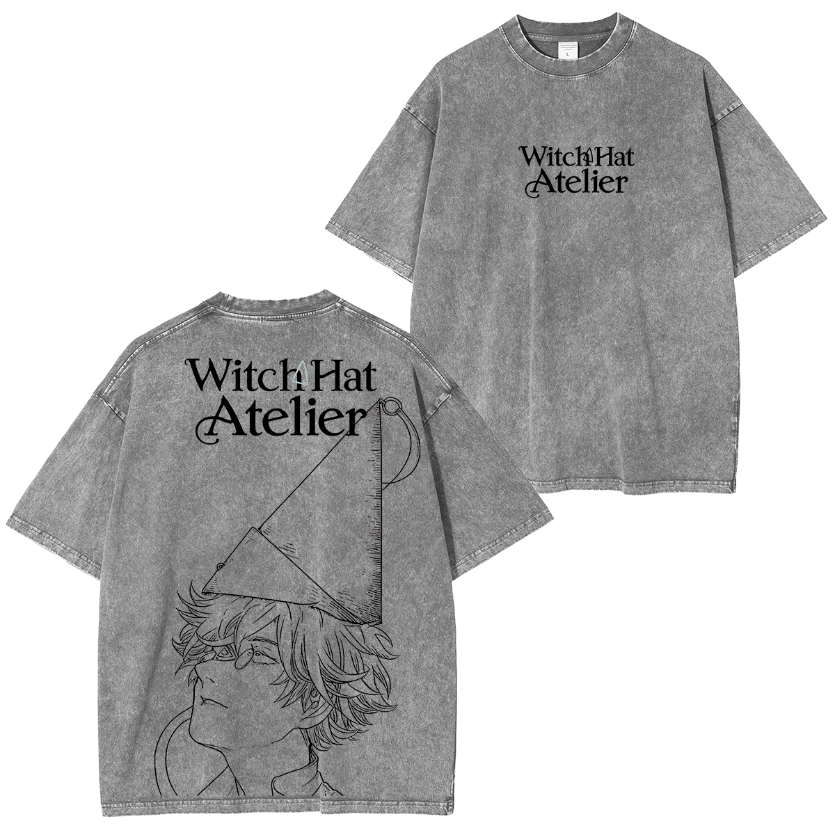 Qifrey Witch Hat Atelier Printed Unisex Washed T-Shirt