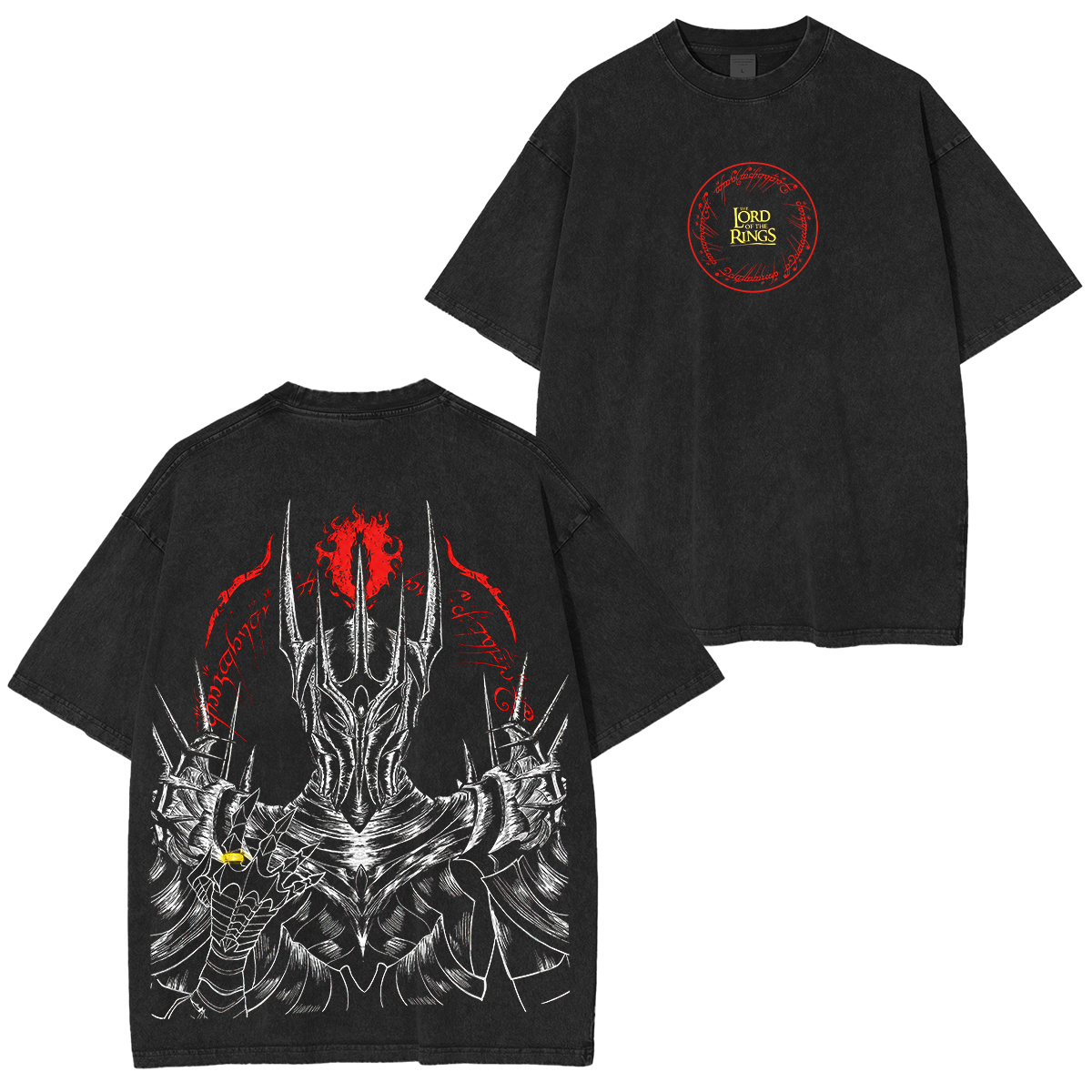 The Lord of the Rings Printed Unisex Washed T-Shirt