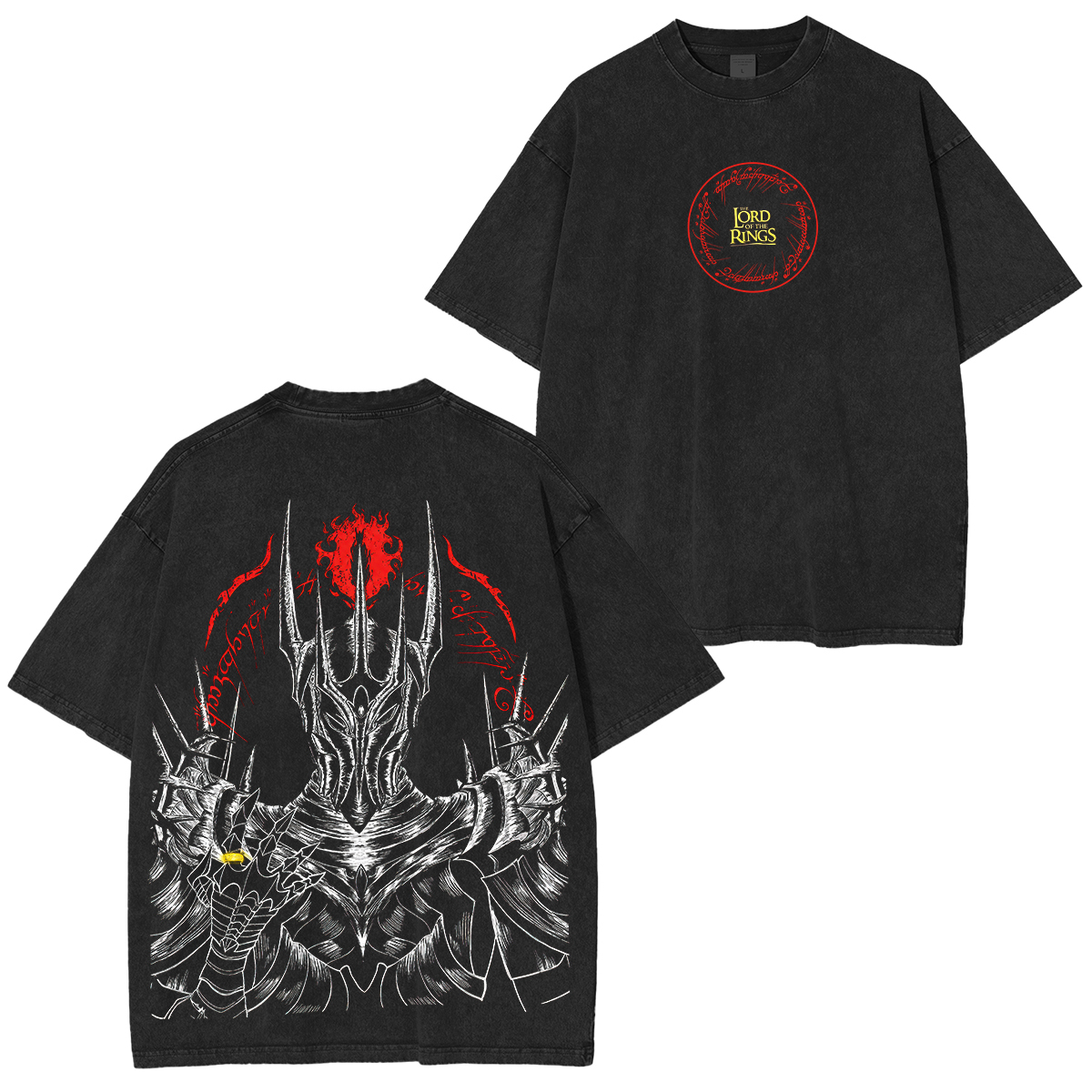 The Lord of the Rings Printed Unisex Washed T-Shirt