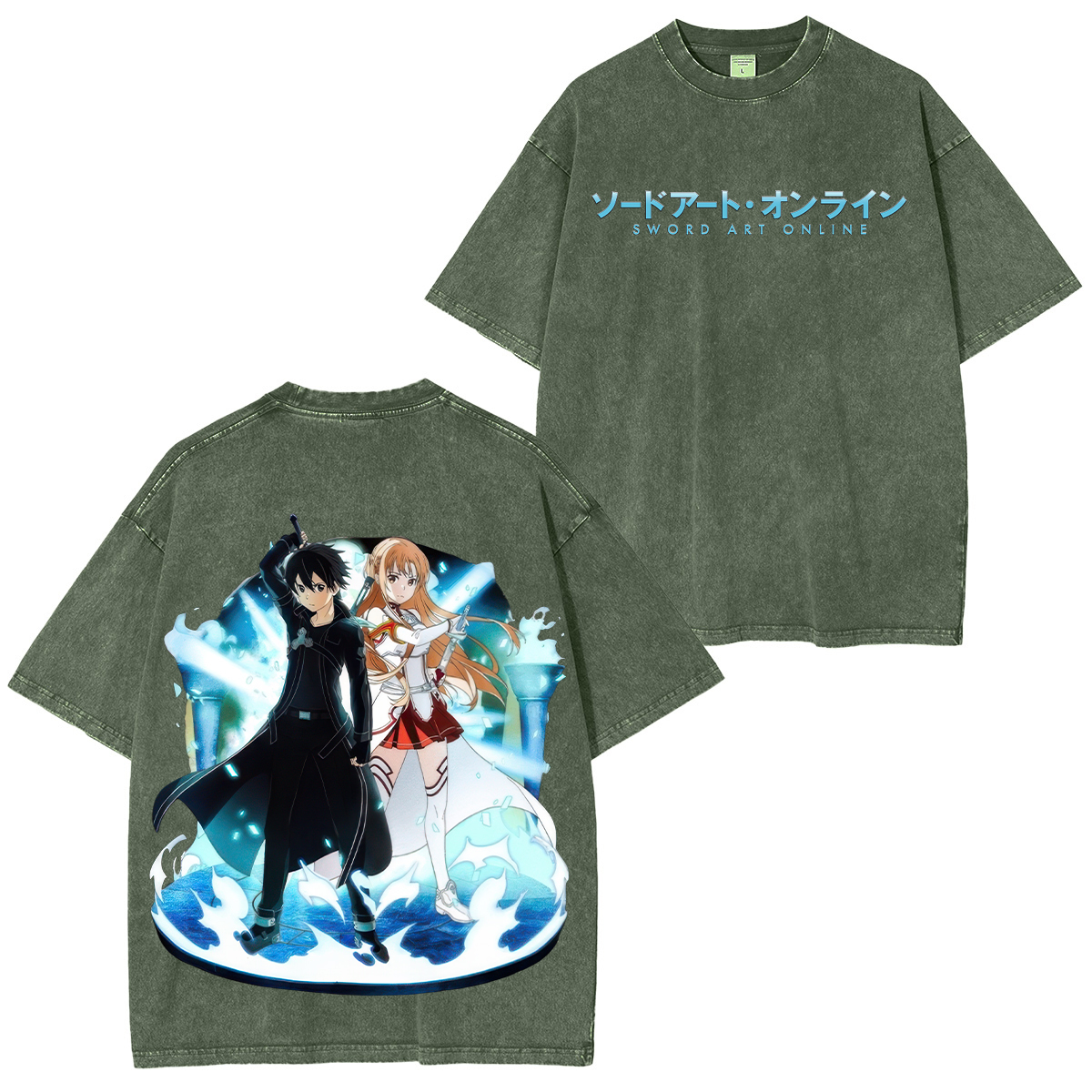 Sword Art Online Printed Unisex Washed T-Shirt