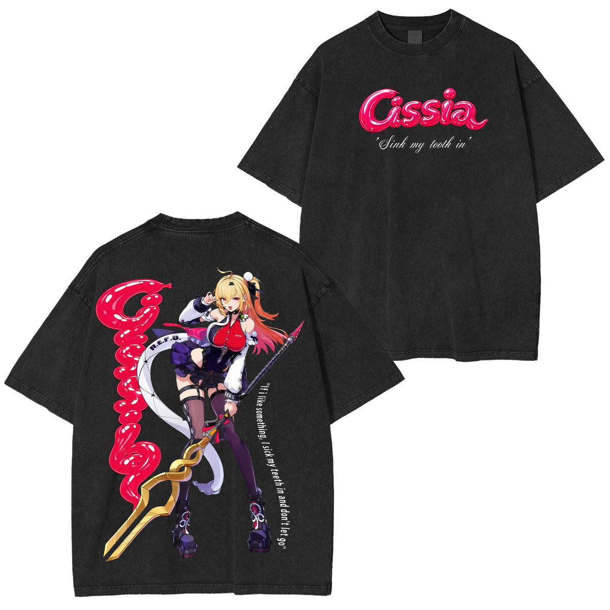 Cissia Zenless Zone Zero Printed Unisex Washed T-Shirt