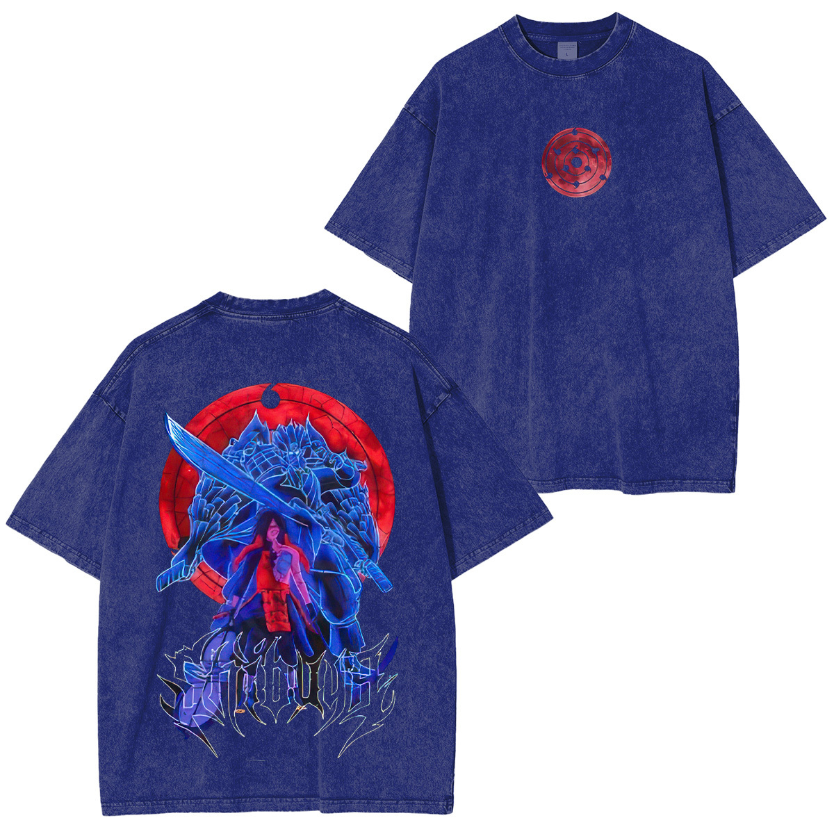Naruto Madara Uchiha Unisex Washed T-Shirt