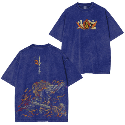 [Copy]Jujutsu Kaisen Higuruma Hiromi Printed Unisex Washed T-Shirt