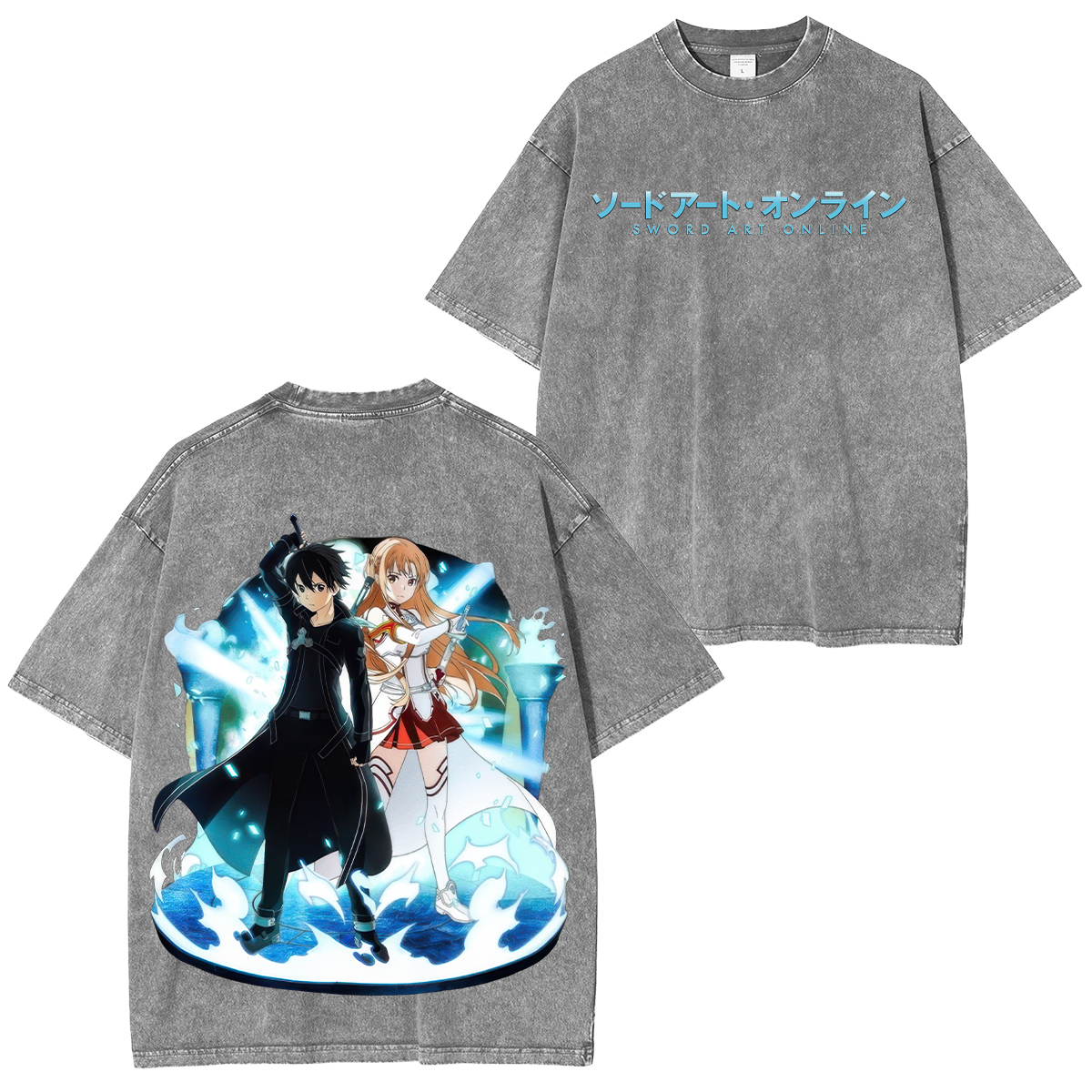 Sword Art Online Printed Unisex Washed T-Shirt