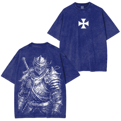 Dark Souls Printed Unisex Washed T-Shirt